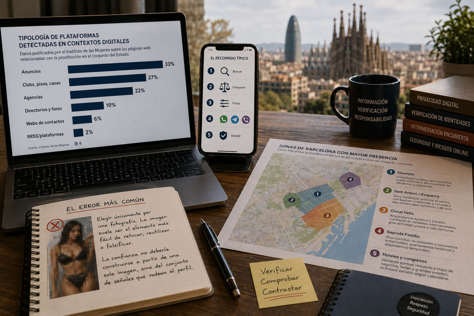 Búsqueda digital y comprobación de perfiles en Barcelona